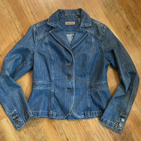 i.e. relaxed Jean Jacket Womens Sz S - Picture 1 of 7
